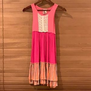 Twirls & Twigs girls pink dress sz 7